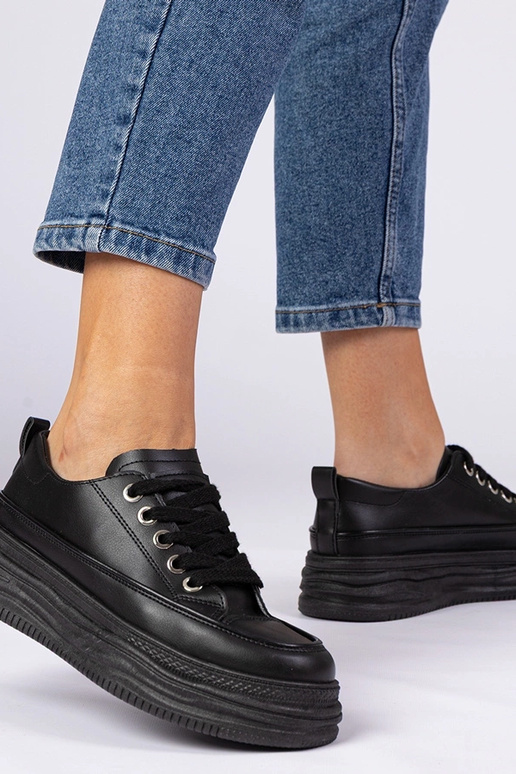 Selina melnās sieviešu kedas ar...