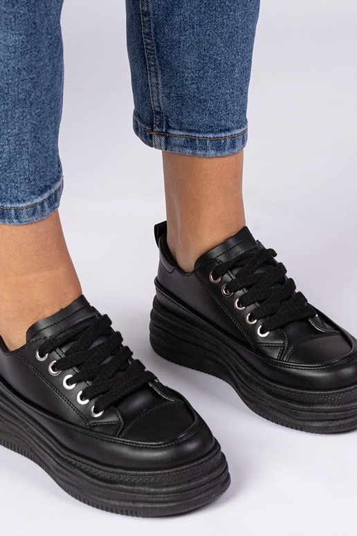 Selina melnās sieviešu kedas ar...