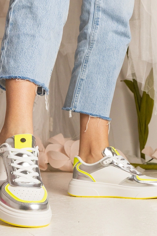 Sudraba dāmu kedas ar neona...