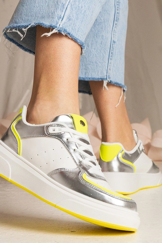 Sudraba dāmu kedas ar neona...