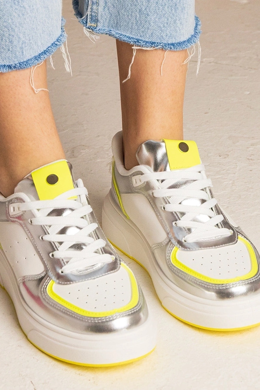 Sudraba dāmu kedas ar neona...