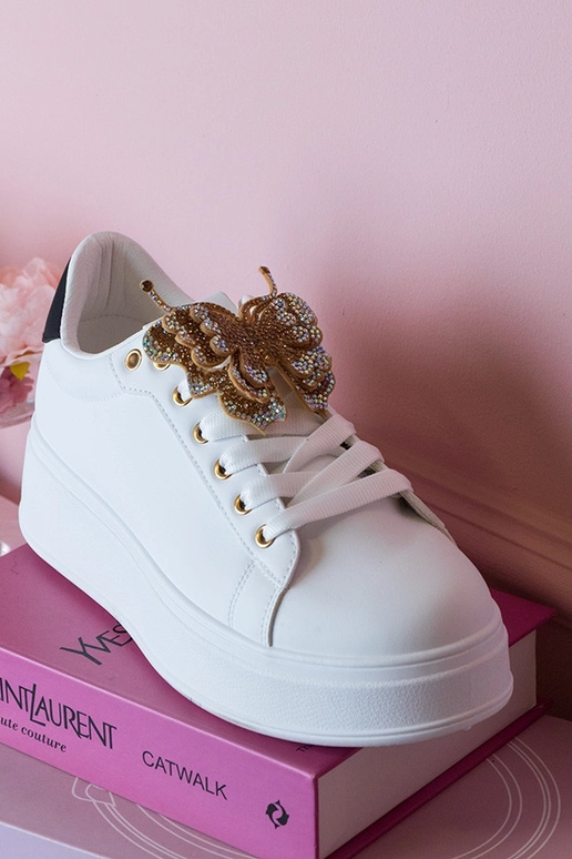 Balti un melni sporta apavi ar...