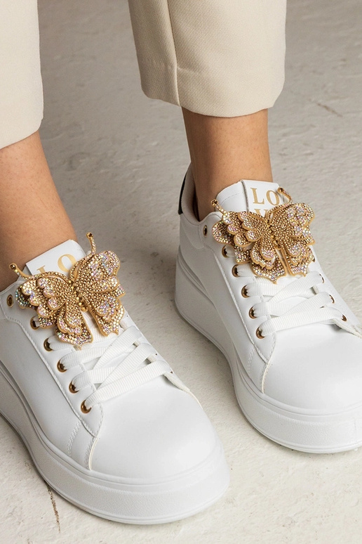 Balti un melni sporta apavi ar...