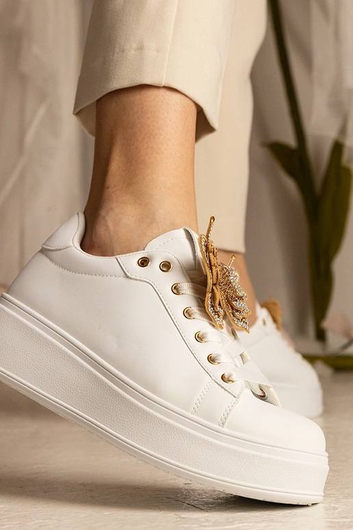 Balti sporta apavi ar tauriņu un...