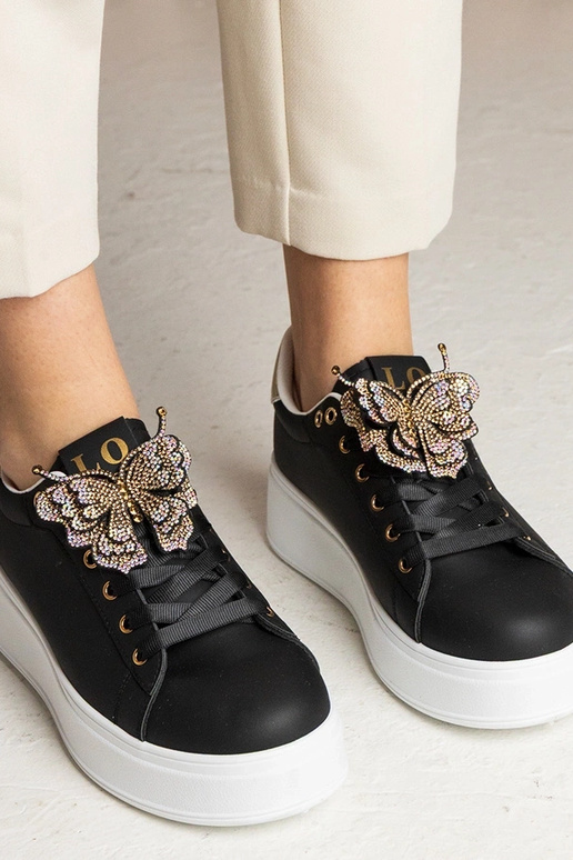 Melni sporta apavi ar tauriņu un...