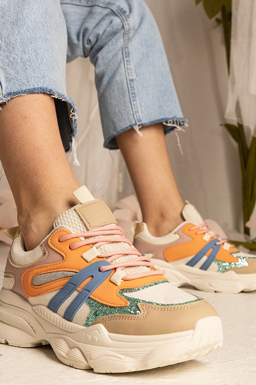 Oranži sporta apavi sievietēm ar...