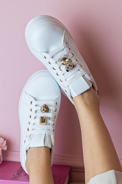 Baltmelni sporta apavi sievietēm ar... Baltmelni sporta apavi sievietēm ar...