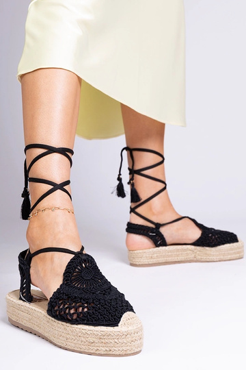 Melni pinumi espadrilu tipa... 2