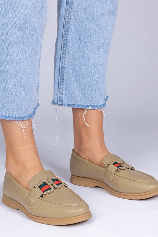 Melni mokasīni no mākslīgās ādas ar...