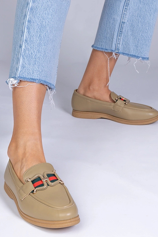 Melni mokasīni no mākslīgās ādas ar...