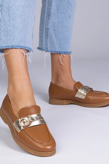 Brūnie mokasīnas no eko-āda...