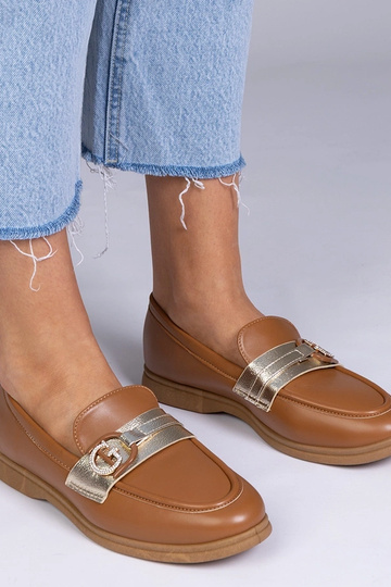 Brūnie mokasīnas no eko-āda... 2