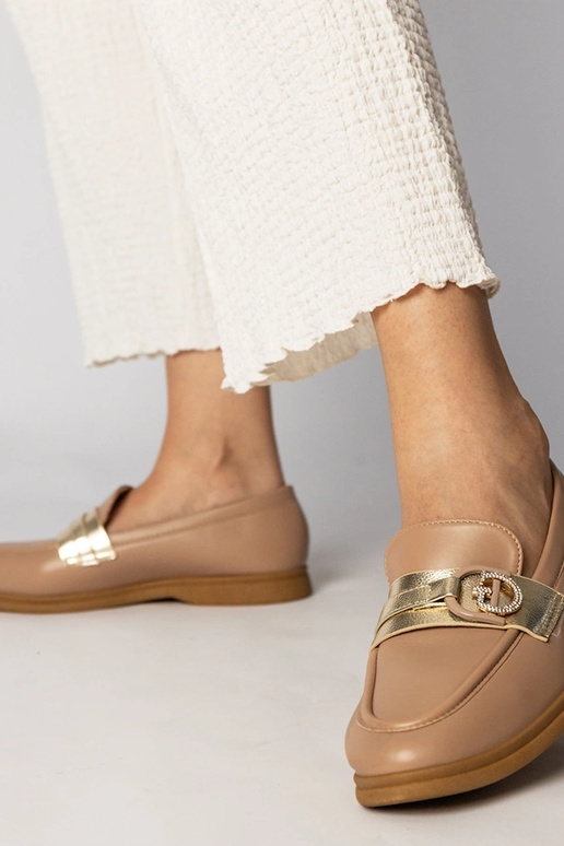 Kreminas mokasīni no eko-ādām ar...