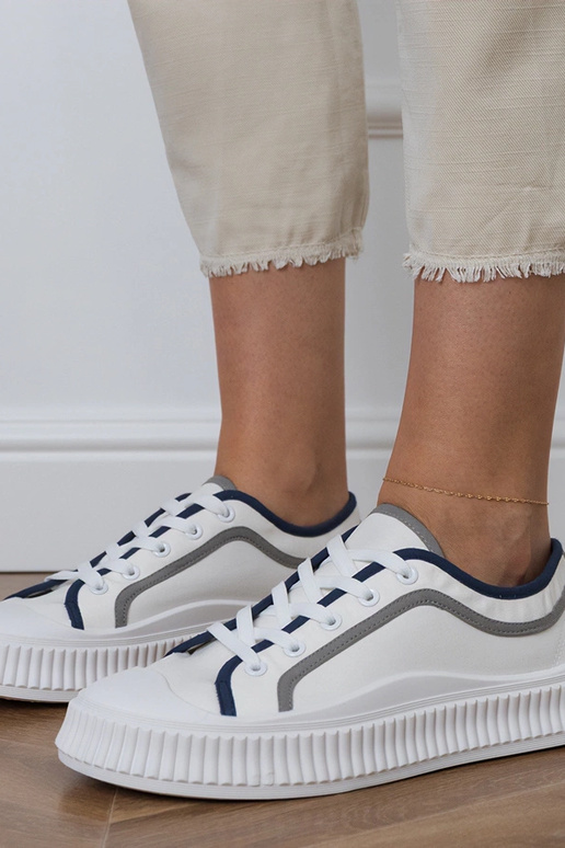 Baltie sieviešu apavi uz platformas,...