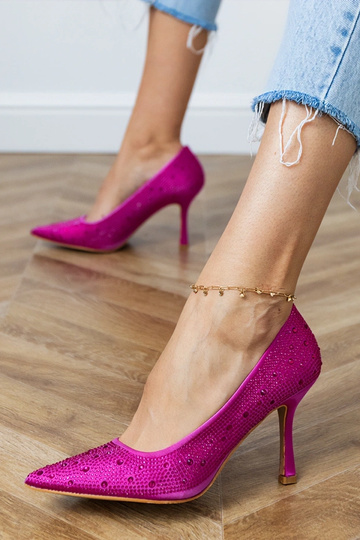 Rozā zīda sandales ar... 2