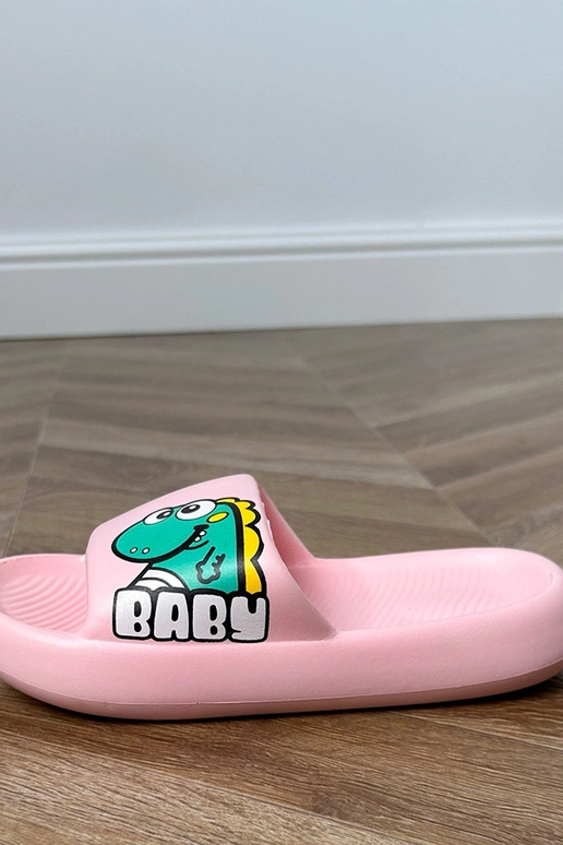 Rozā bērnu čības ar rakstiem Milos