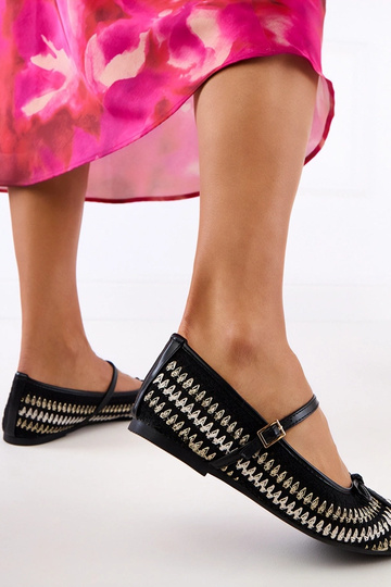 Melni auduma balerīnu stila...