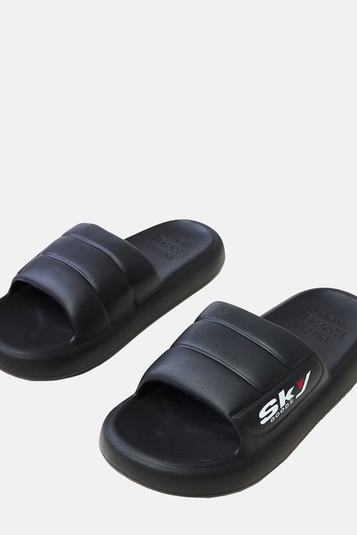 Melnas vīriešu gumijas čības Torwald