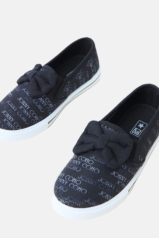 Melni bērnu sporta apavi ar lentīti...