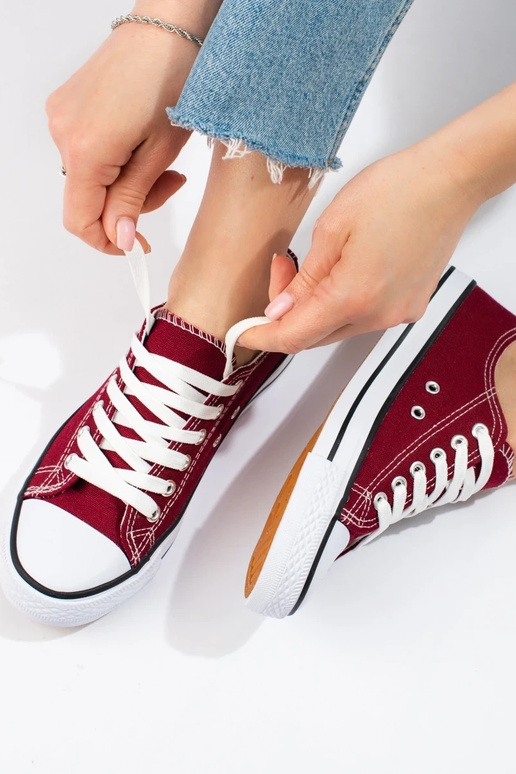 Klasiska modeļa bordo krāsa Sieviešu...