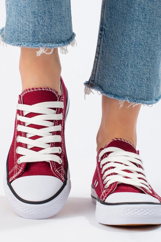 Klasiska modeļa bordo krāsa Sieviešu...