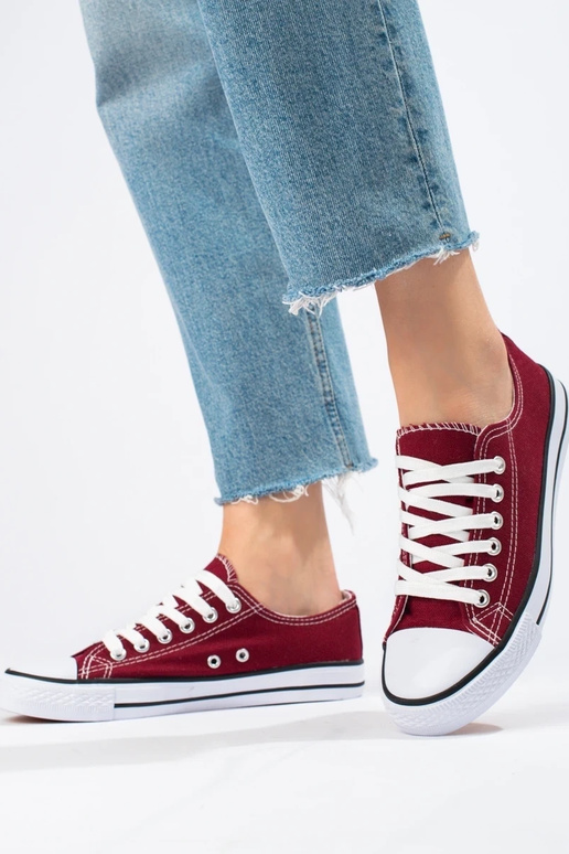 Klasiska modeļa bordo krāsa Sieviešu...