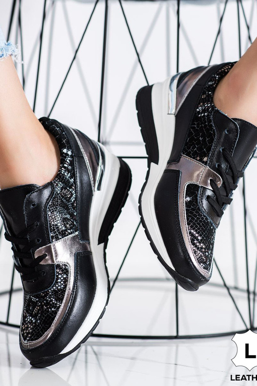 snekarsy  Melnas krāsas Shelovet snekarsy  Melnas krāsas Shelovet