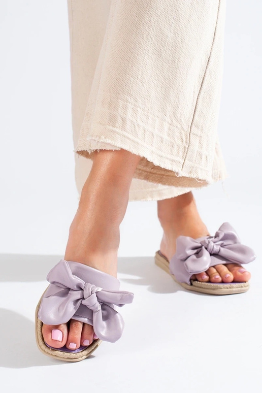 Čības   Shelovet purpura krāsa