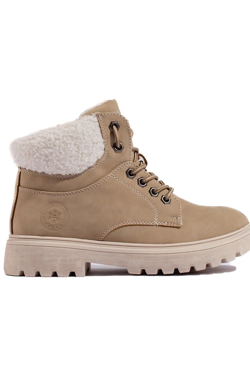 Sieviešu zābaki no eko ādas smilškrāsas Sieviešu zābaki no eko ādas smilškrāsas