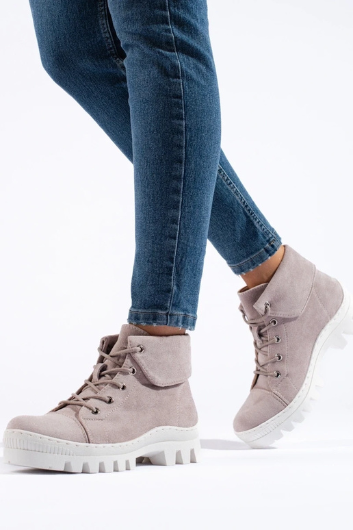 Gaiši violets Sieviešu zābaki...