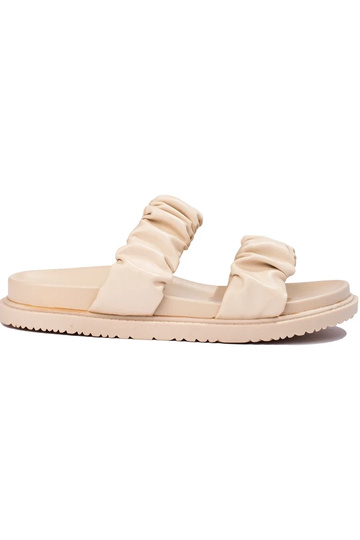 Smilšu krāsas Čības ar...