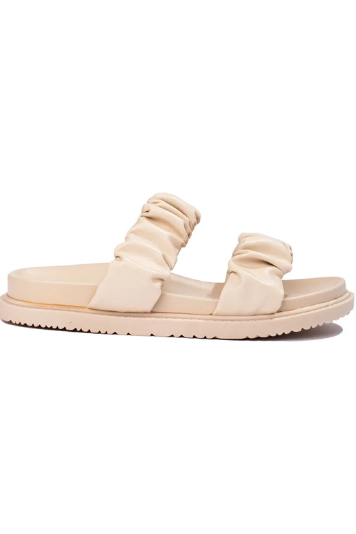 Smilšu krāsas Čības ar sprādzītēm