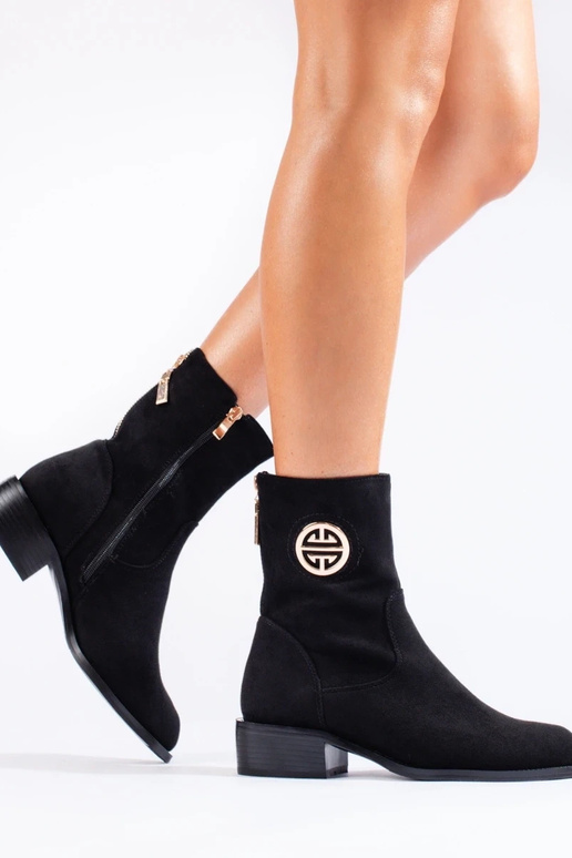 zamšādas augsts sieviešu zābaki...