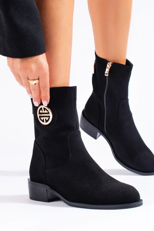 zamšādas augsts sieviešu zābaki...