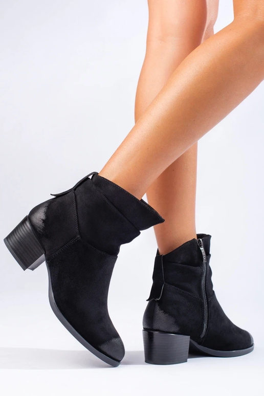 zamšādas sieviešu zābaki Potocki...