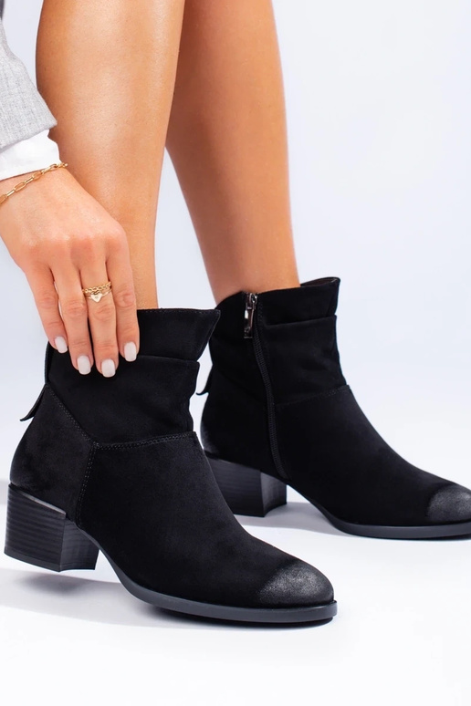 zamšādas sieviešu zābaki Potocki...