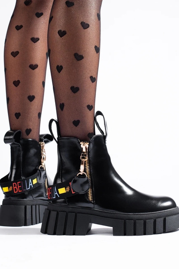 melnas krāsas zābaki ar... 2