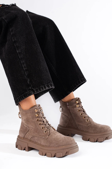 zamšādas sieviešu zābaki uz... 2