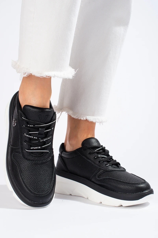 melnas krāsas  sieviešu apavi  Vinceza