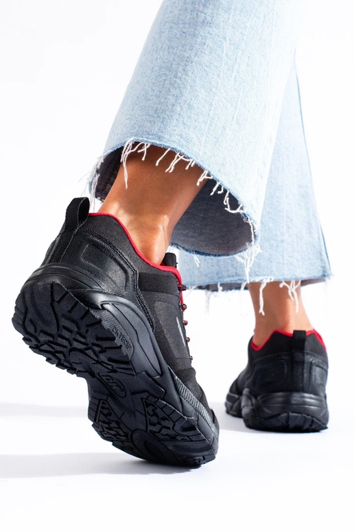 Trekinga apavi DK melns sarkans Trekinga apavi DK melns sarkans