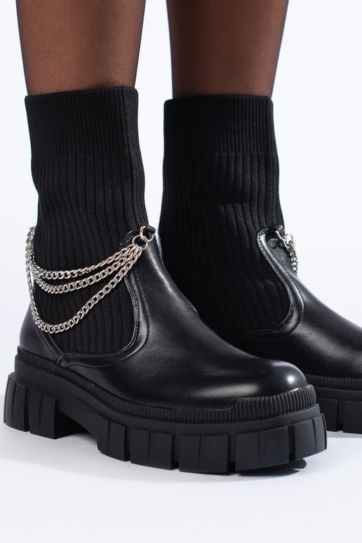 melnas krāsas sieviešu zābaki ar... melnas krāsas sieviešu zābaki ar...