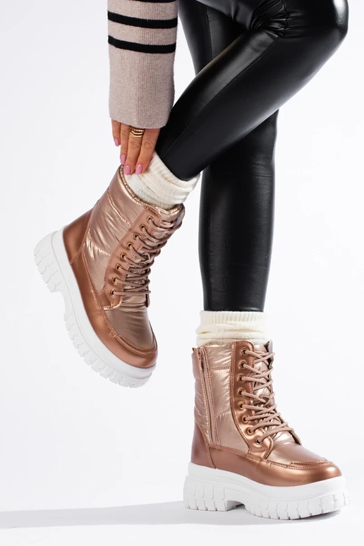 Zelta krāsas Sieviešu sniega zābaki...