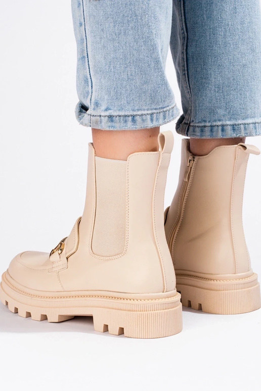 smilšu krāsas Sieviešu zābaki ar... smilšu krāsas Sieviešu zābaki ar...