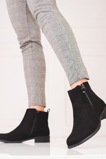 zamšādas zems sieviešu zābaki 2