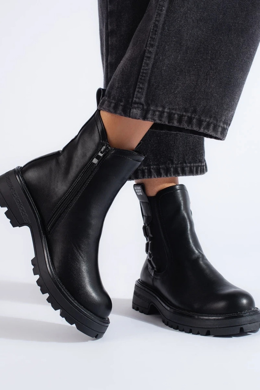 melnas krāsas Sieviešu zābaki uz... melnas krāsas Sieviešu zābaki uz...