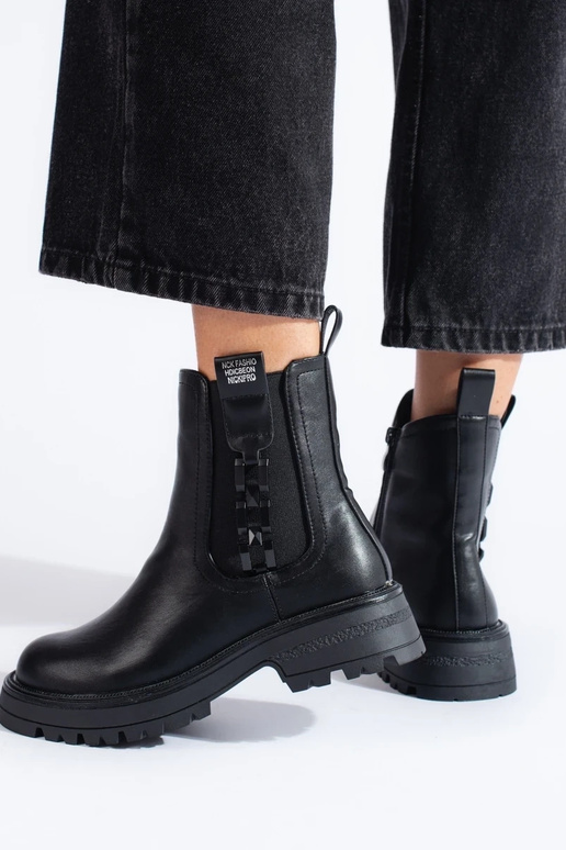 melnas krāsas Sieviešu zābaki uz... melnas krāsas Sieviešu zābaki uz...