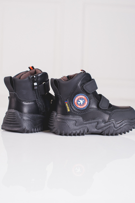 Augsts zābaki puicisks Velcroy Melnas...