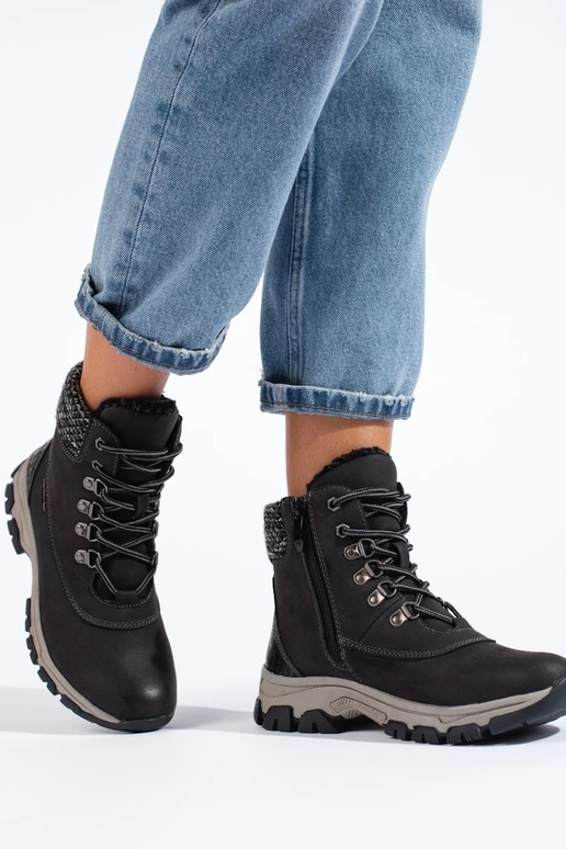 melnas krāsas sieviešu apavi ar...