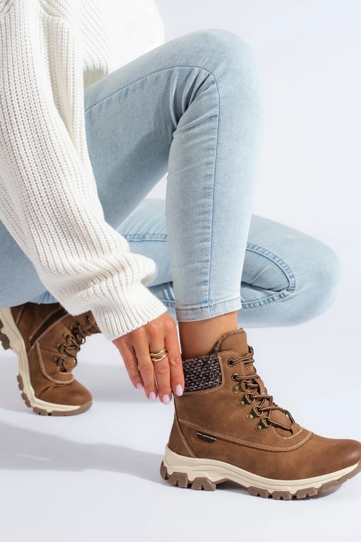 brūnas krāsas sieviešu apavi ar...