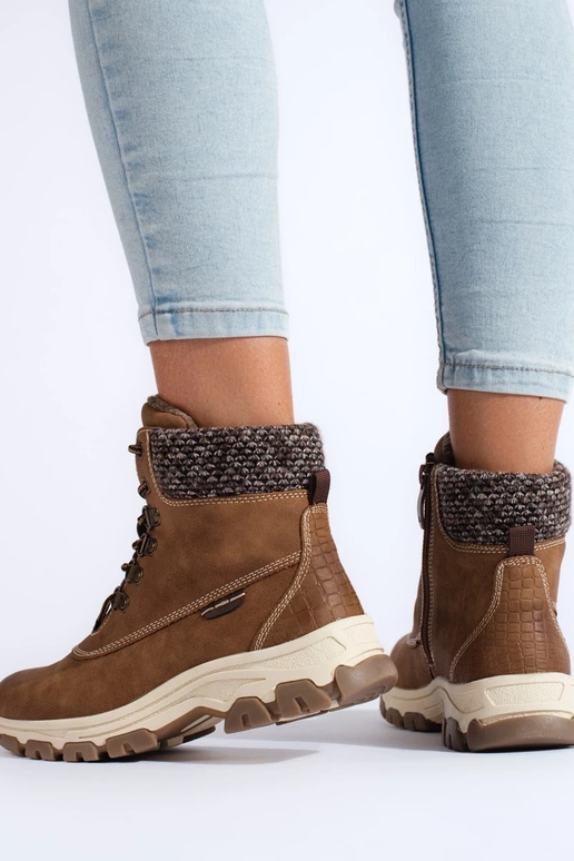 brūnas krāsas sieviešu apavi ar...